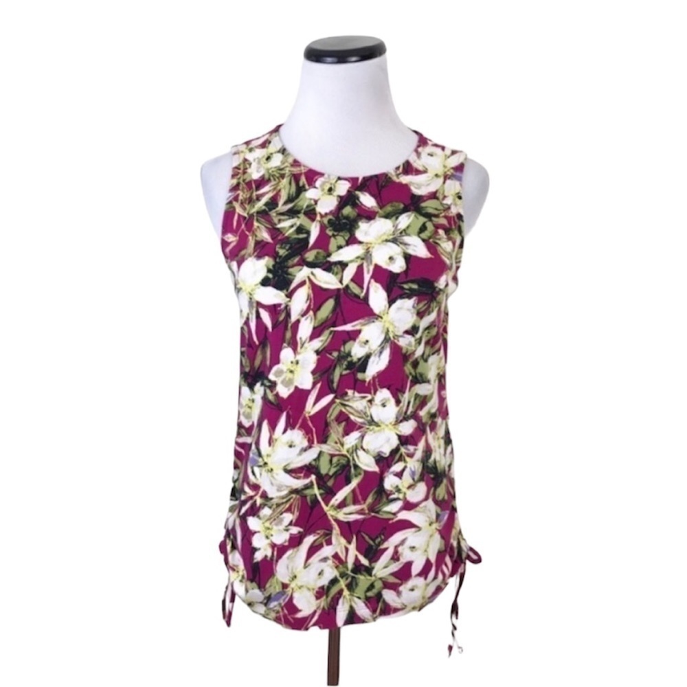 𝅺nwot J. Jill Stretchy Floral Tank Top